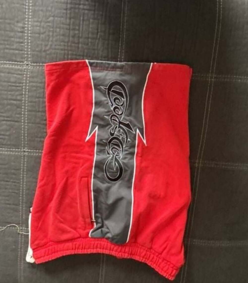 Godspeed Halftime Shorts Red/Graphite Mainline Collection - Picture 2 of 4